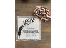 Stickdatei - ITH Postkarte Loslassen